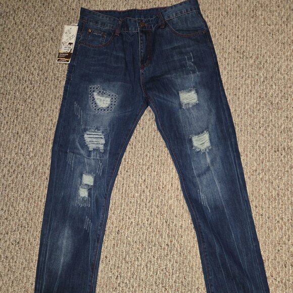 Frayed Jeans - Brand New - Picture 2 of 3